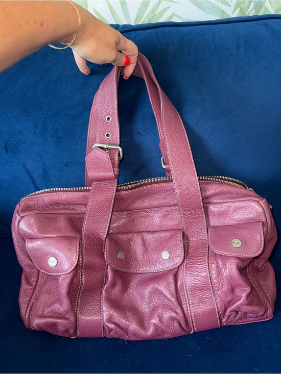 Sigrid Olsen Handbags - Sigrid Olsen Mauve Pink Pebbled Leather Shoulder Bag